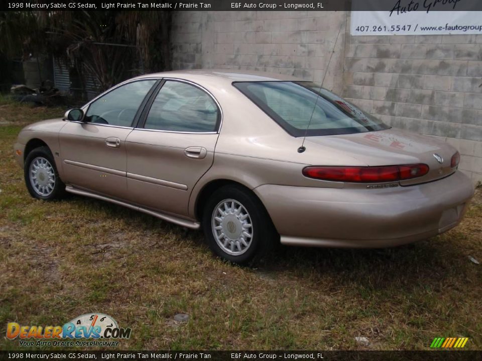 1998 Mercury Sable GS Sedan Light Prairie Tan Metallic / Prairie Tan Photo #4