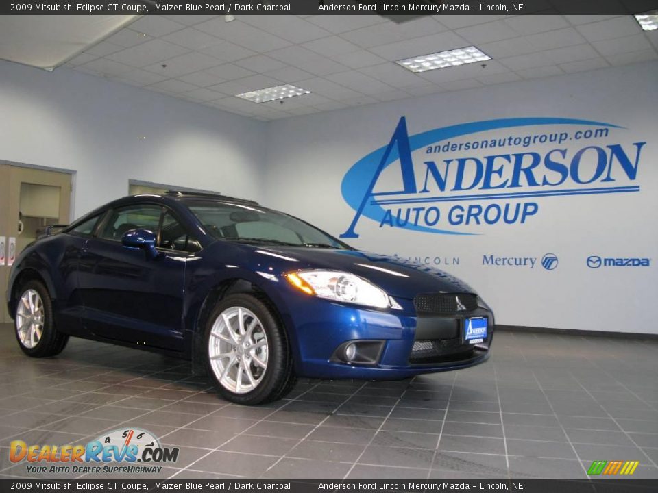 2009 Mitsubishi Eclipse GT Coupe Maizen Blue Pearl / Dark Charcoal Photo #1