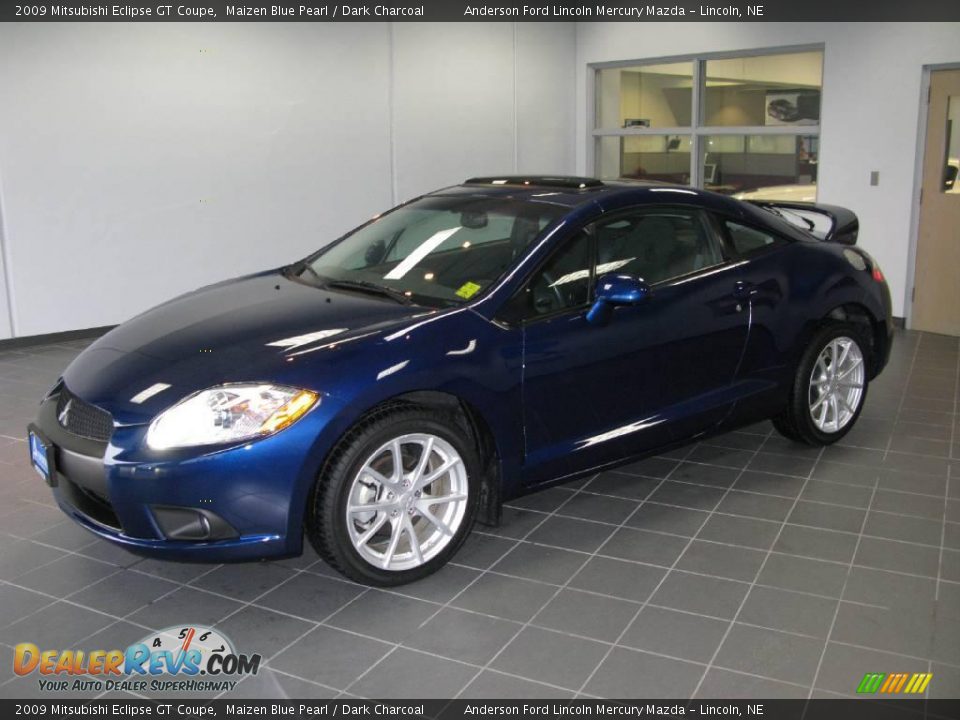 2009 Mitsubishi Eclipse GT Coupe Maizen Blue Pearl / Dark Charcoal Photo #3