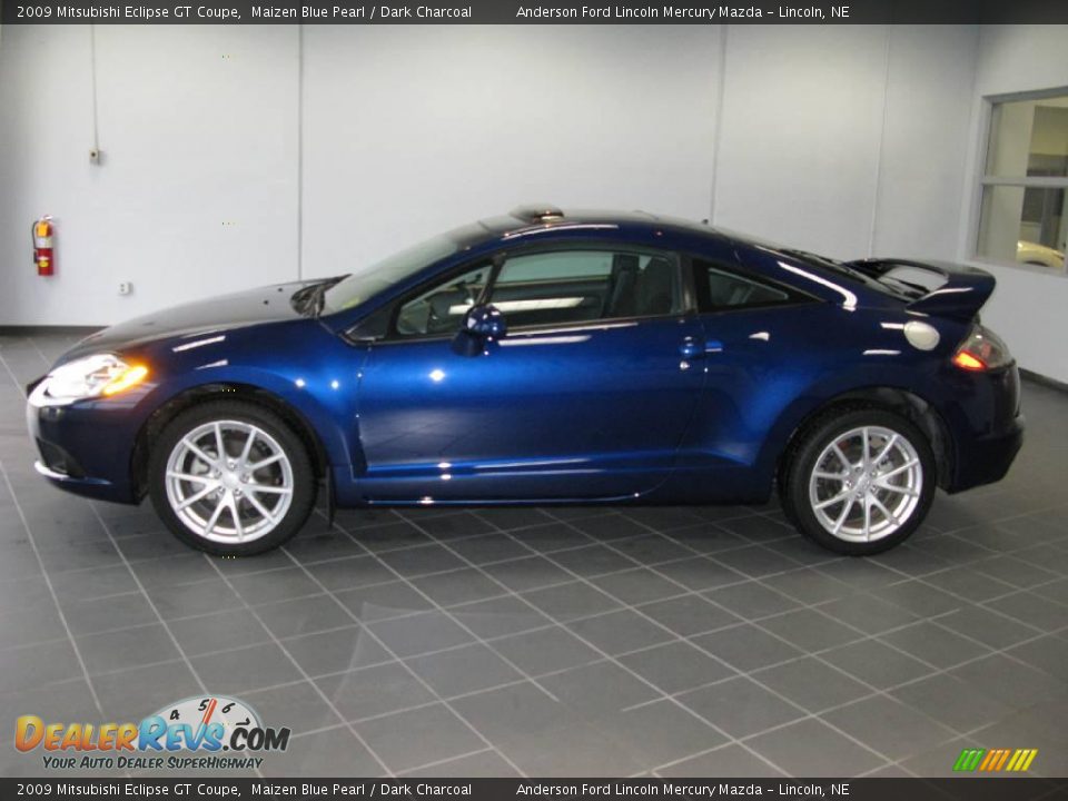 2009 Mitsubishi Eclipse GT Coupe Maizen Blue Pearl / Dark Charcoal Photo #4