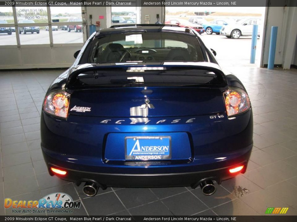 2009 Mitsubishi Eclipse GT Coupe Maizen Blue Pearl / Dark Charcoal Photo #6