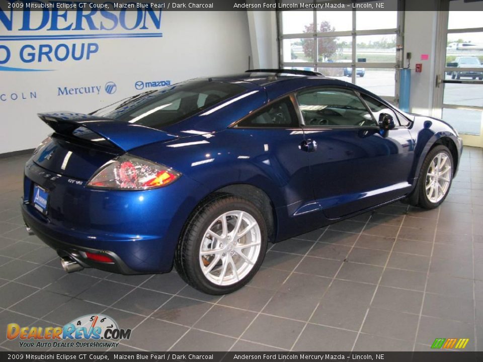 2009 Mitsubishi Eclipse GT Coupe Maizen Blue Pearl / Dark Charcoal Photo #7