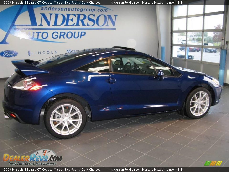 2009 Mitsubishi Eclipse GT Coupe Maizen Blue Pearl / Dark Charcoal Photo #8