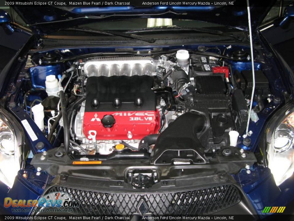 2009 Mitsubishi Eclipse GT Coupe Maizen Blue Pearl / Dark Charcoal Photo #9