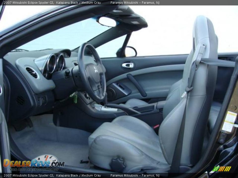 2007 Mitsubishi Eclipse Spyder GS Kalapana Black / Medium Gray Photo #10