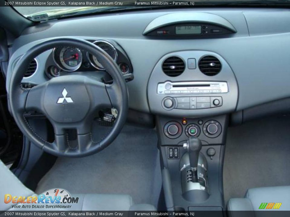 2007 Mitsubishi Eclipse Spyder GS Kalapana Black / Medium Gray Photo #12