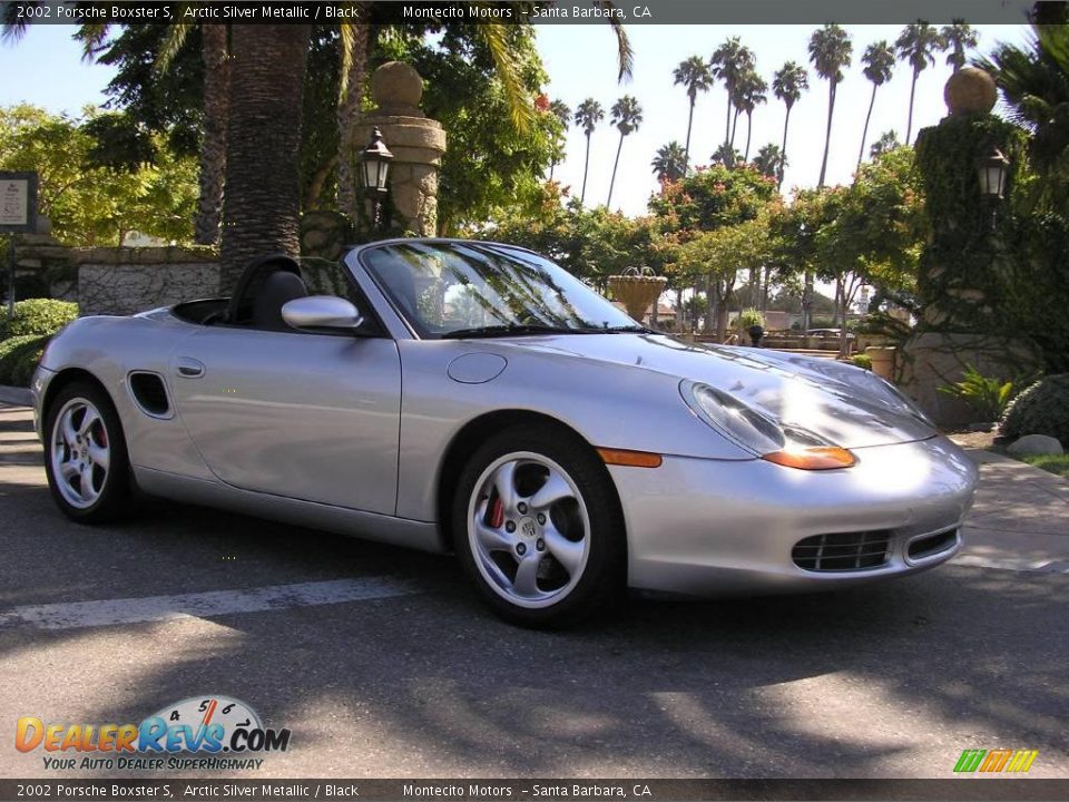 2002 Porsche Boxster S Arctic Silver Metallic / Black Photo #2