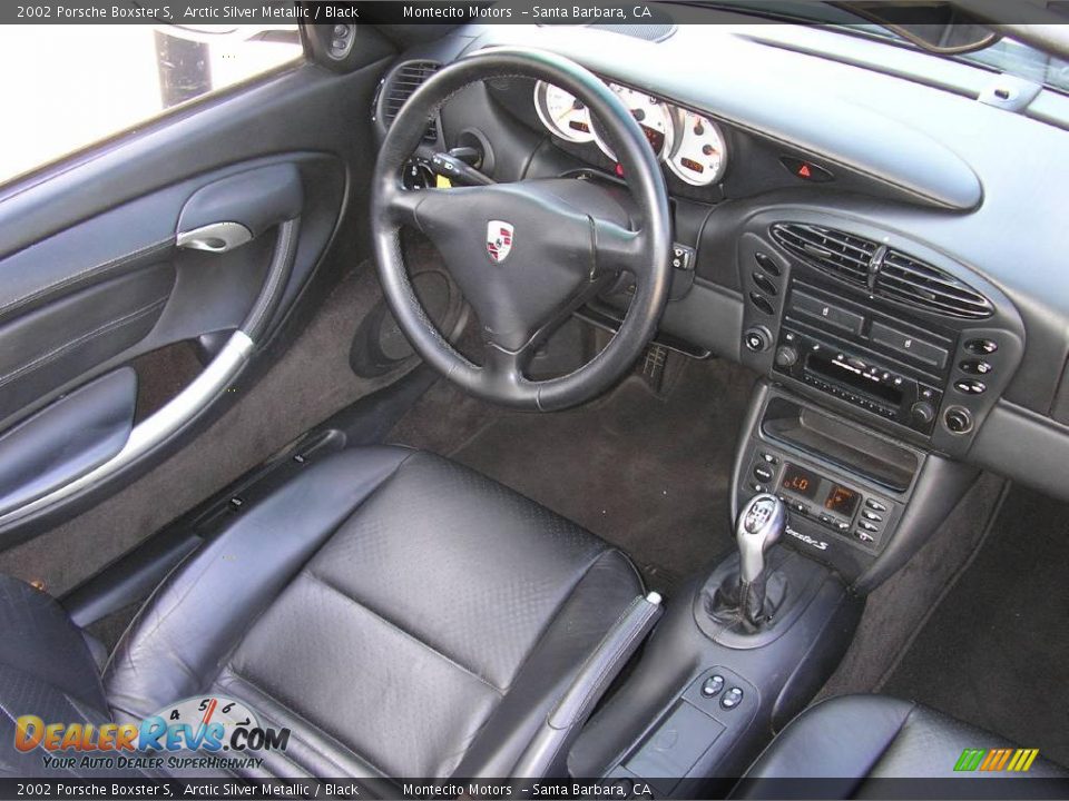 2002 Porsche Boxster S Arctic Silver Metallic / Black Photo #14