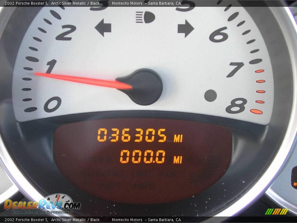 2002 Porsche Boxster S Arctic Silver Metallic / Black Photo #19