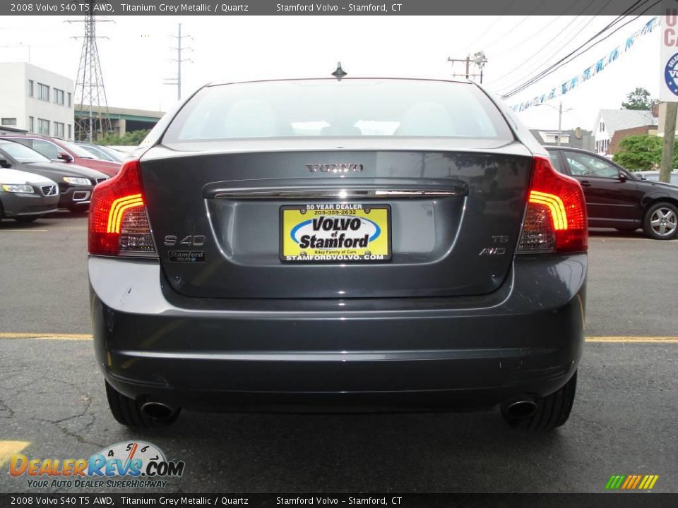 2008 Volvo S40 T5 AWD Titanium Grey Metallic / Quartz Photo #2