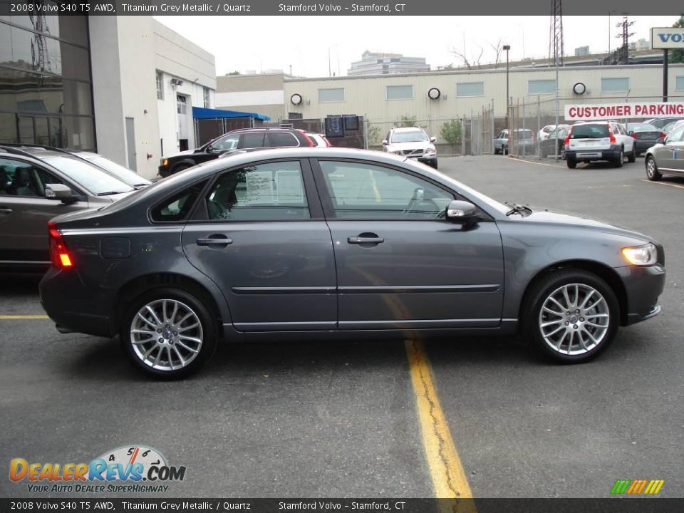 2008 Volvo S40 T5 AWD Titanium Grey Metallic / Quartz Photo #3