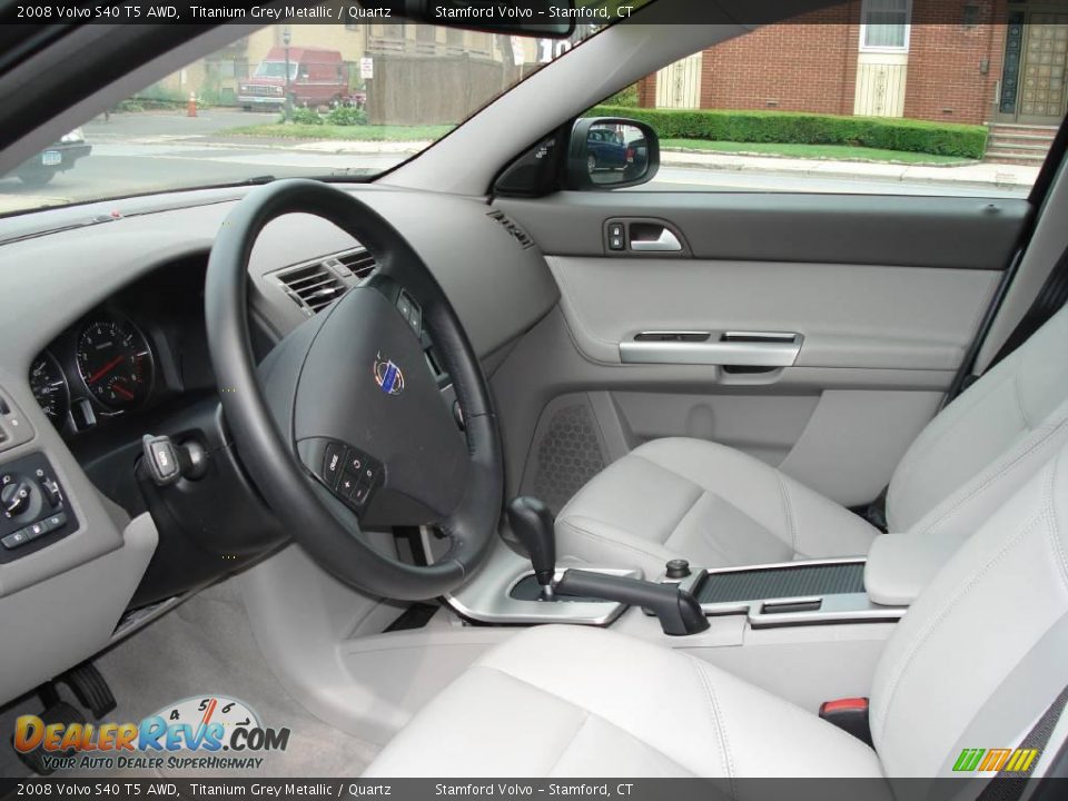 2008 Volvo S40 T5 AWD Titanium Grey Metallic / Quartz Photo #7