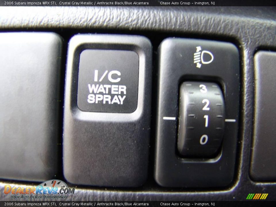 2006 Subaru Impreza WRX STi Crystal Gray Metallic / Anthracite Black/Blue Alcantara Photo #34