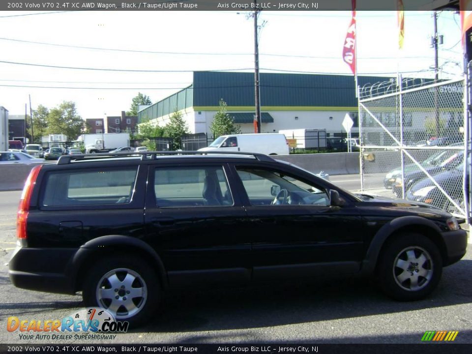 2002 Volvo V70 2.4T XC AWD Wagon Black / Taupe/Light Taupe Photo #2