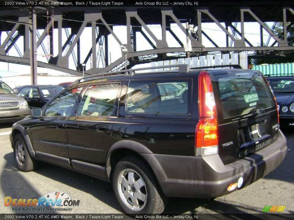 2002 Volvo V70 2.4T XC AWD Wagon Black / Taupe/Light Taupe Photo #3