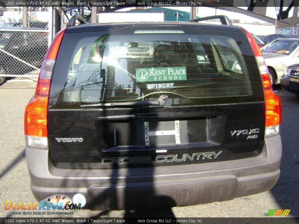 2002 Volvo V70 2.4T XC AWD Wagon Black / Taupe/Light Taupe Photo #4
