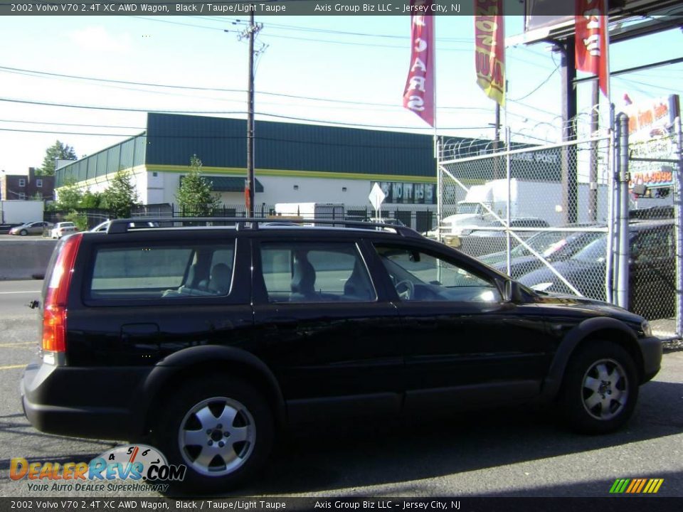 2002 Volvo V70 2.4T XC AWD Wagon Black / Taupe/Light Taupe Photo #6