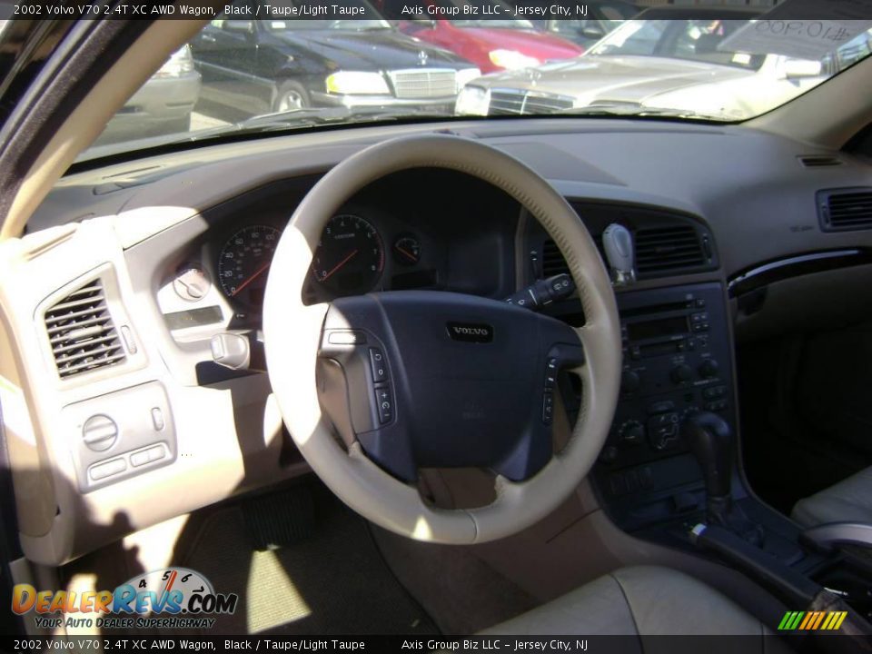 2002 Volvo V70 2.4T XC AWD Wagon Black / Taupe/Light Taupe Photo #18
