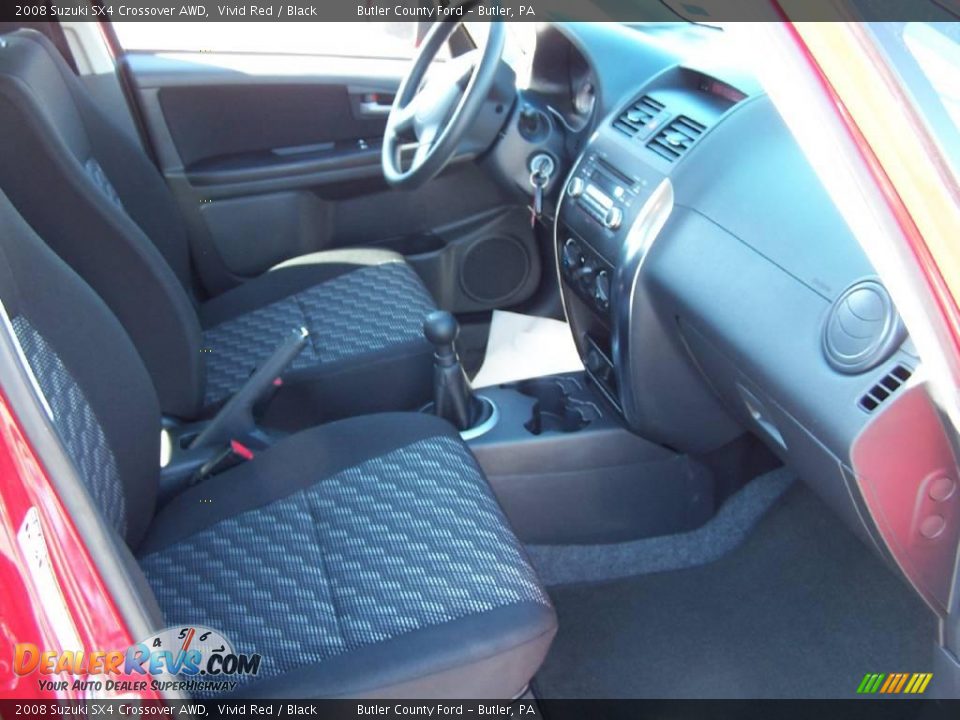 2008 Suzuki SX4 Crossover AWD Vivid Red / Black Photo #3