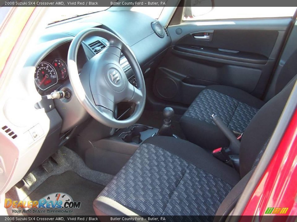 2008 Suzuki SX4 Crossover AWD Vivid Red / Black Photo #6