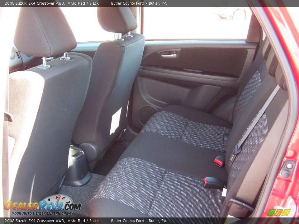 2008 Suzuki SX4 Crossover AWD Vivid Red / Black Photo #7