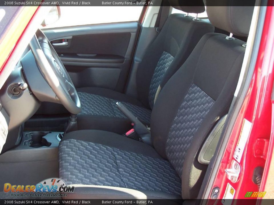 2008 Suzuki SX4 Crossover AWD Vivid Red / Black Photo #8