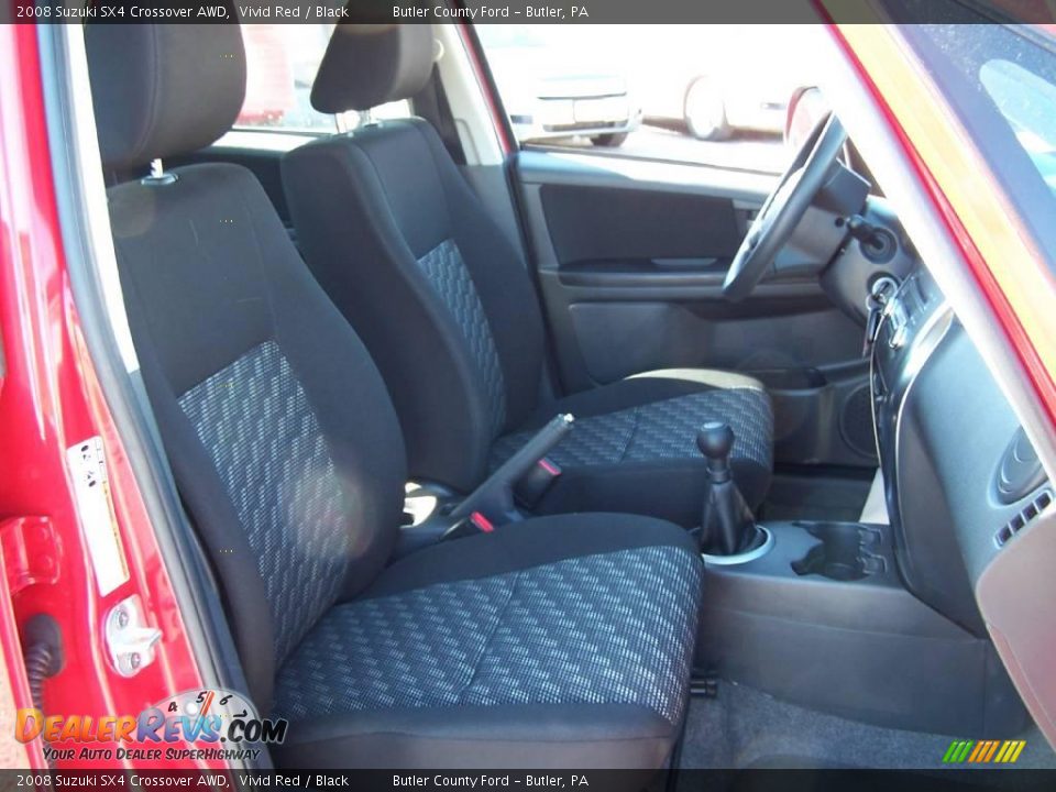 2008 Suzuki SX4 Crossover AWD Vivid Red / Black Photo #11