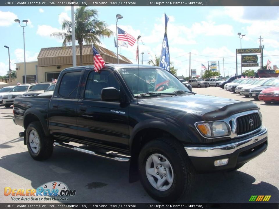 2004 Toyota Tacoma V6 PreRunner Double Cab Black Sand Pearl / Charcoal Photo #1