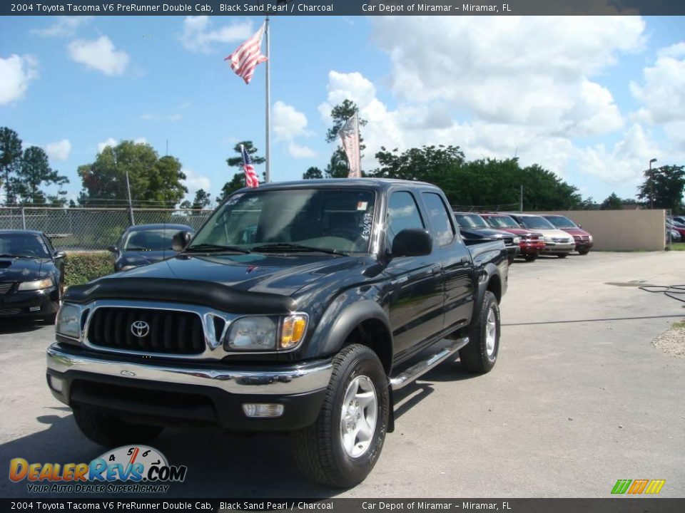 2004 Toyota Tacoma V6 PreRunner Double Cab Black Sand Pearl / Charcoal Photo #8
