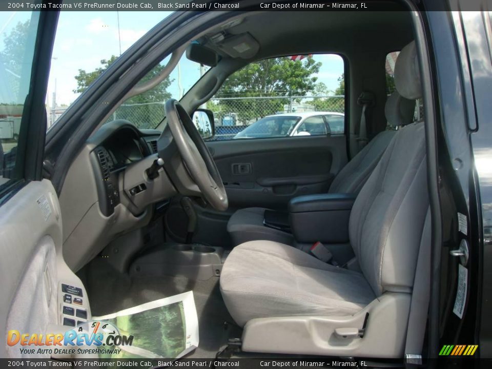 2004 Toyota Tacoma V6 PreRunner Double Cab Black Sand Pearl / Charcoal Photo #11