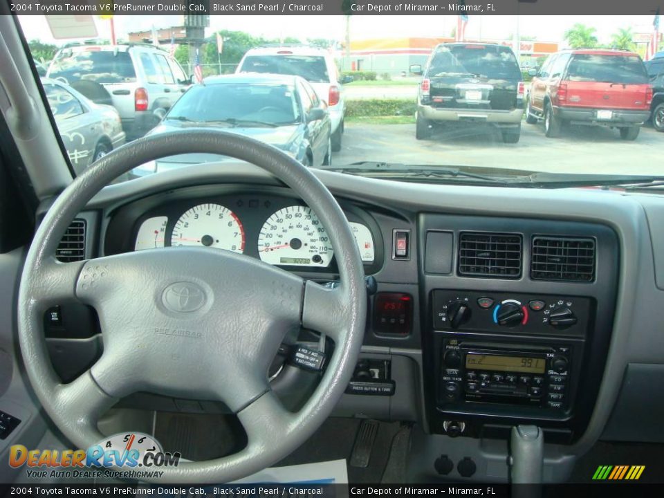 2004 Toyota Tacoma V6 PreRunner Double Cab Black Sand Pearl / Charcoal Photo #14