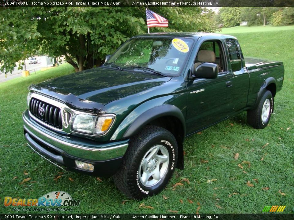 2004 Toyota Tacoma V6 Xtracab 4x4 Imperial Jade Mica / Oak Photo #1