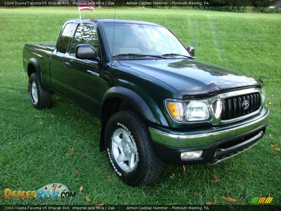 2004 Toyota Tacoma V6 Xtracab 4x4 Imperial Jade Mica / Oak Photo #4