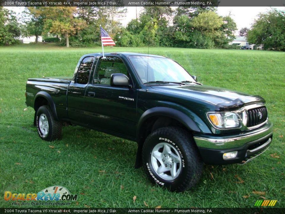 2004 Toyota Tacoma V6 Xtracab 4x4 Imperial Jade Mica / Oak Photo #5