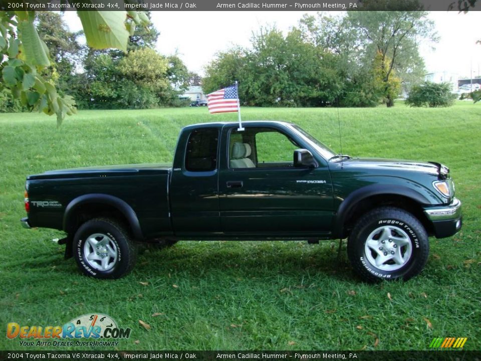 2004 Toyota Tacoma V6 Xtracab 4x4 Imperial Jade Mica / Oak Photo #6