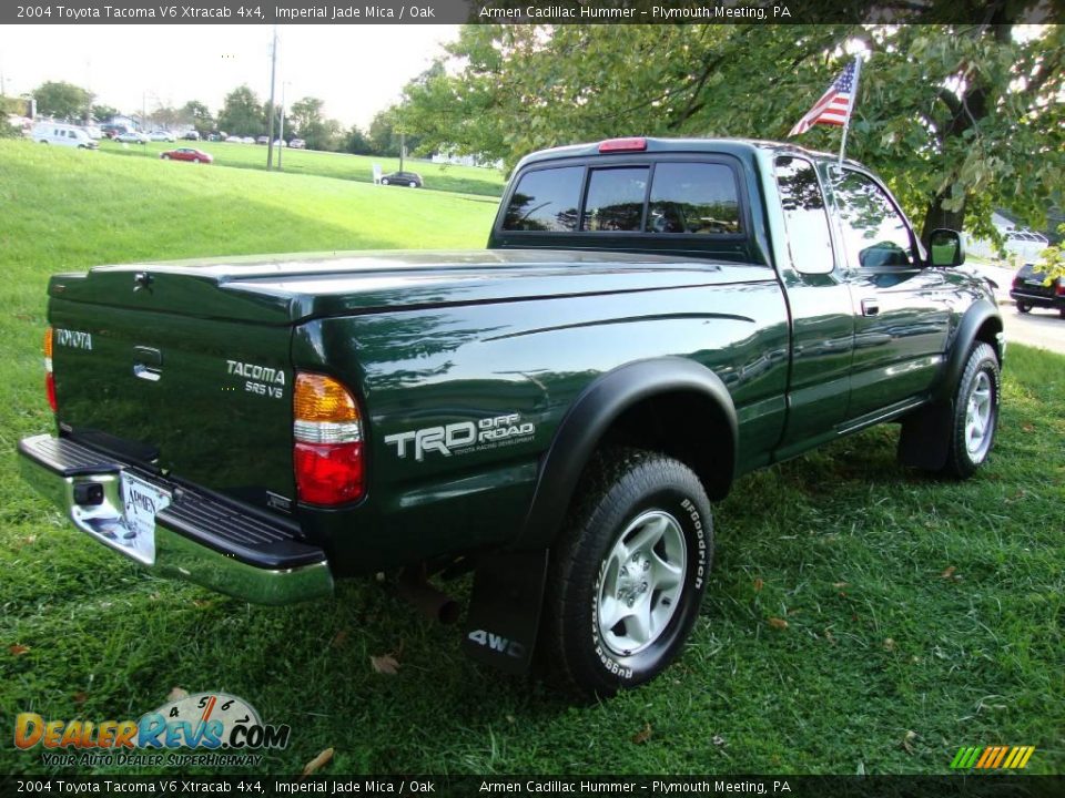 2004 Toyota Tacoma V6 Xtracab 4x4 Imperial Jade Mica / Oak Photo #7