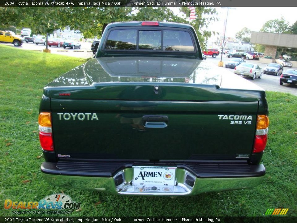 2004 Toyota Tacoma V6 Xtracab 4x4 Imperial Jade Mica / Oak Photo #8