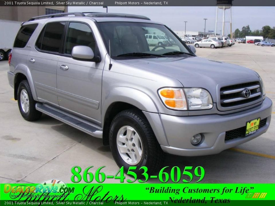 2001 Toyota Sequoia Limited Silver Sky Metallic / Charcoal Photo #1