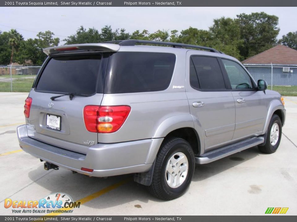 2001 Toyota Sequoia Limited Silver Sky Metallic / Charcoal Photo #3