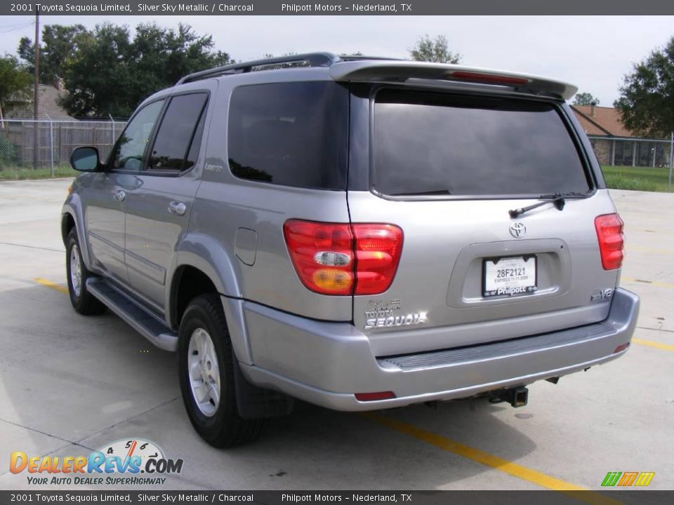 2001 Toyota Sequoia Limited Silver Sky Metallic / Charcoal Photo #5