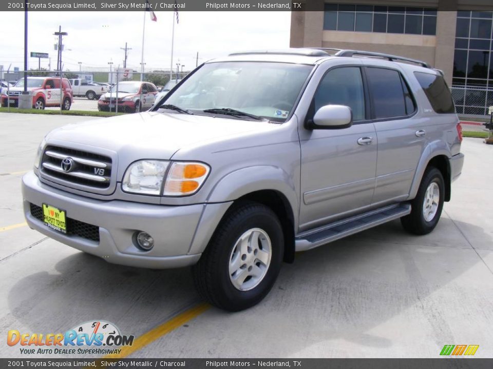 2001 Toyota Sequoia Limited Silver Sky Metallic / Charcoal Photo #7