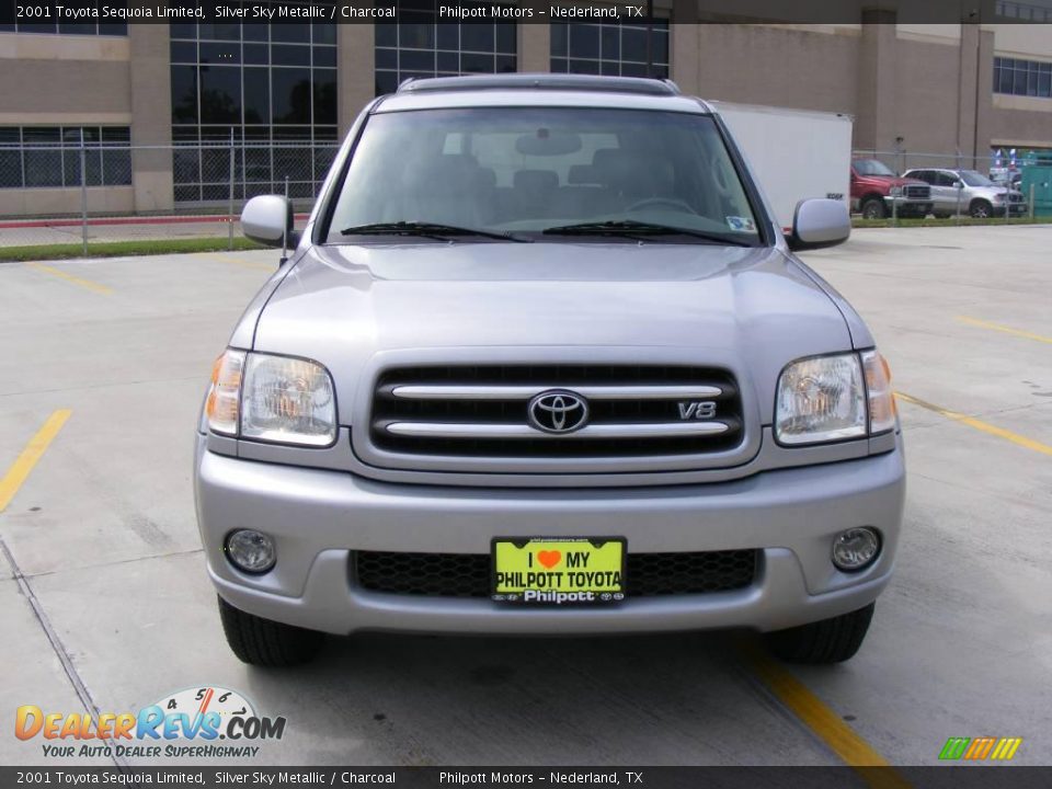 2001 Toyota Sequoia Limited Silver Sky Metallic / Charcoal Photo #8