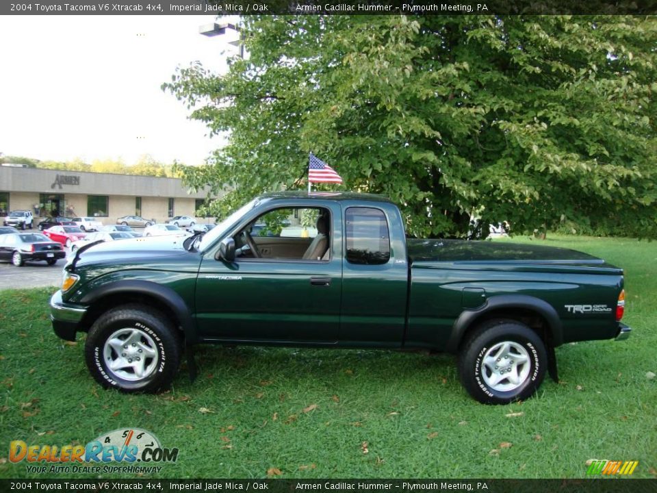 2004 Toyota Tacoma V6 Xtracab 4x4 Imperial Jade Mica / Oak Photo #9