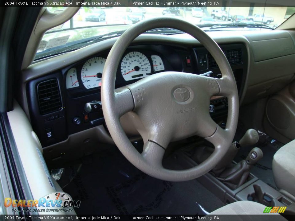 2004 Toyota Tacoma V6 Xtracab 4x4 Imperial Jade Mica / Oak Photo #10