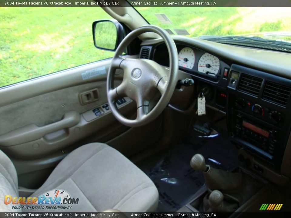 2004 Toyota Tacoma V6 Xtracab 4x4 Imperial Jade Mica / Oak Photo #17