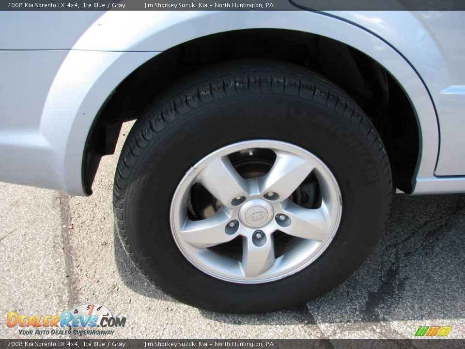 2008 Kia Sorento LX 4x4 Ice Blue / Gray Photo #3