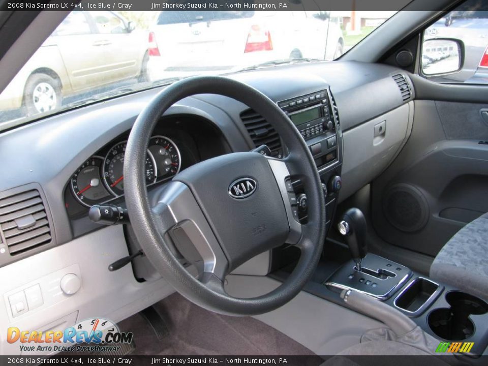 2008 Kia Sorento LX 4x4 Ice Blue / Gray Photo #8