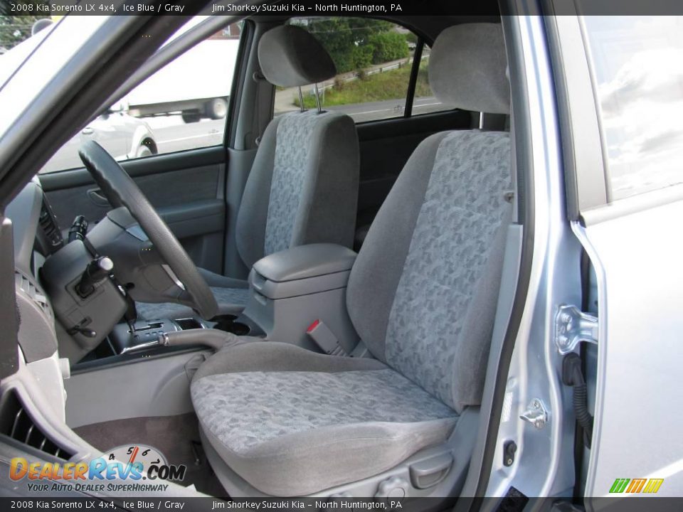 2008 Kia Sorento LX 4x4 Ice Blue / Gray Photo #10