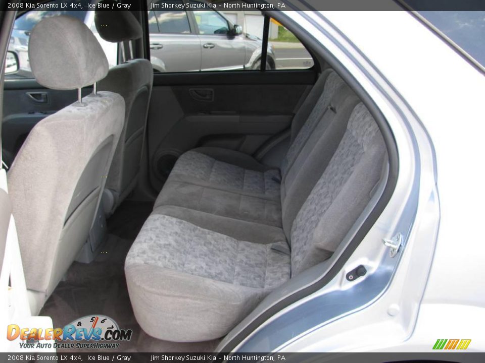 2008 Kia Sorento LX 4x4 Ice Blue / Gray Photo #12