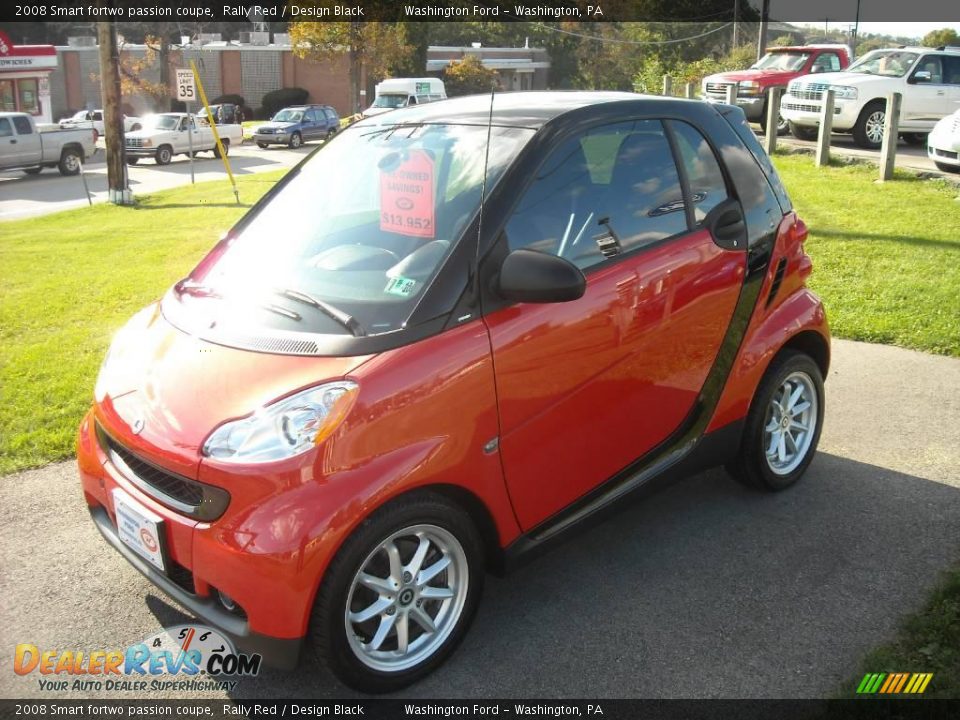 2008 Smart fortwo passion coupe Rally Red / Design Black Photo #1
